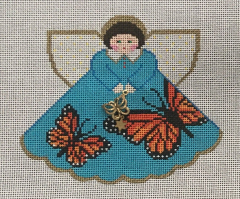 Monarch Butterfly Angel  (medium blue)  