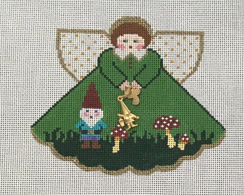 Garden Gnome Angel w/Charms