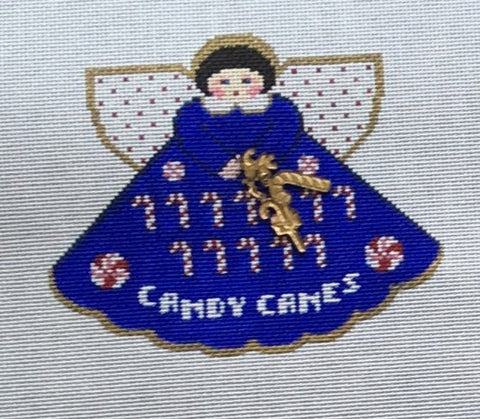 Candy Cane Angel w/Charms