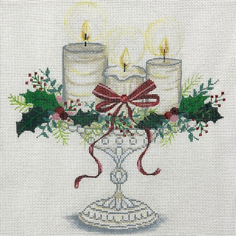 Candle on Cake Plate