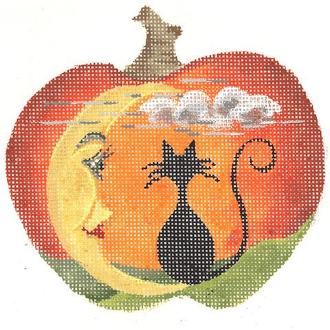Quarter Moon and a Cat Pumpkin