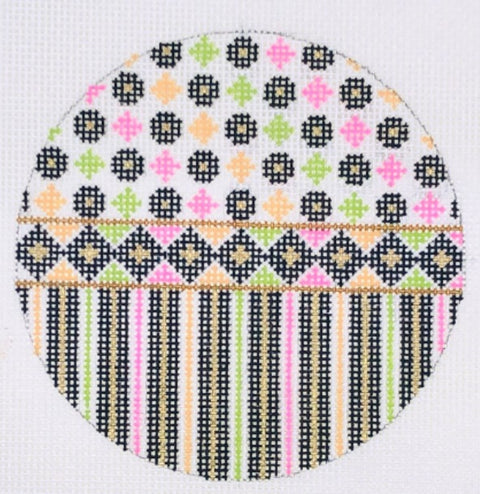 Merry All Over Black - Round