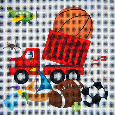 Dump Truck and Toys