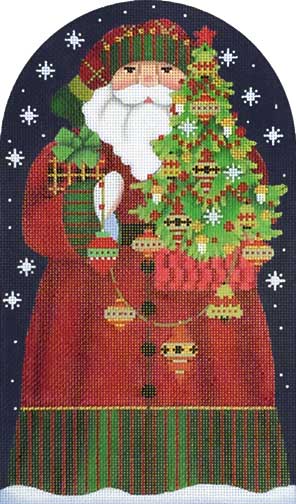 Large Red Bird Santa Dome