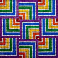 Small Purple Rainbow Squares