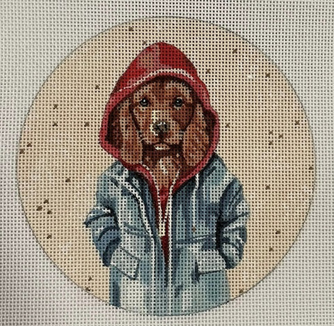 Dog w/Hoodie Ornament