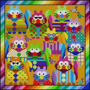 Colorful Cats