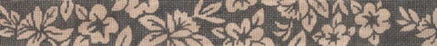 Black/Tan Floral Belt