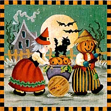 Pumpkin Wagon Pillow