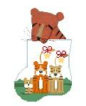 Tiger Family w/Tiger Mini Sock