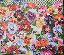 Large Pansy Pillow