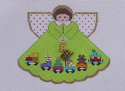 Christmas Train Angel w/Charms