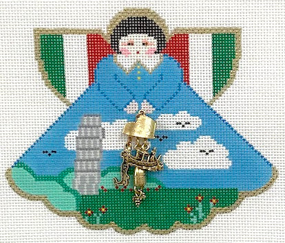 Tower of Pisa Angel w/Charms