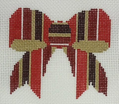 Red Striped Bow w/SG