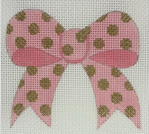 Pink Polkadot Bow w/SG