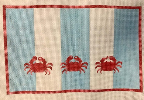 Crabs on Blue Stripe