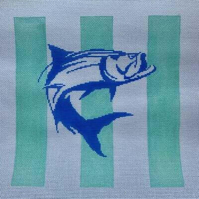 Tarpon on Mint Stripes