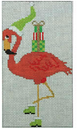 Flamingo w/Green Hat and Presents