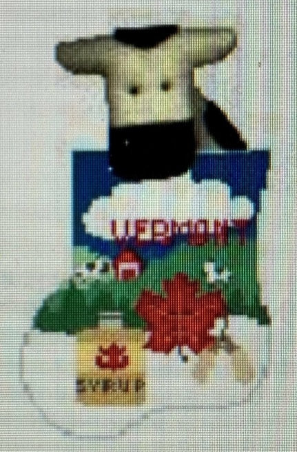 Vermont w/Cow Mini Sock