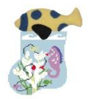 Seahorse w/Fish Mini Sock