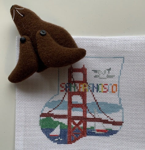 San Francisco w/Seal Mini Sock