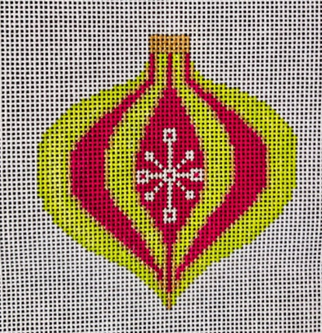 MCM Ornament - Onion w/Snowflake