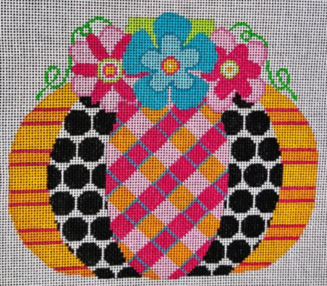 Pumpkin Flower Patch - Plaid