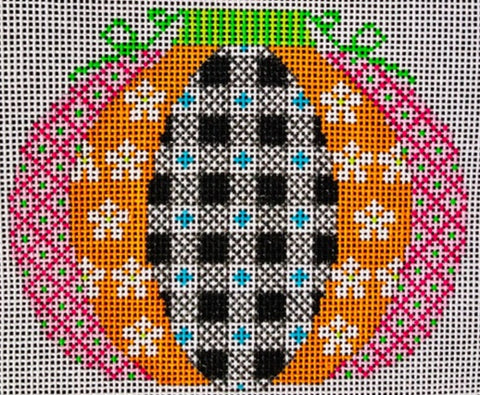 Pumpkin Flower Patch Mini - Gingham