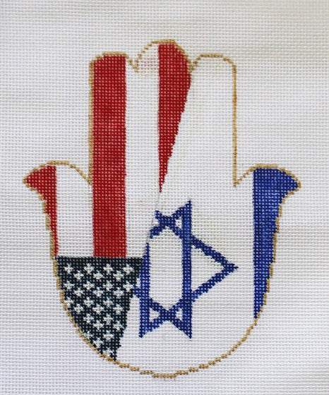 HAMSA - American/Israeli Flags