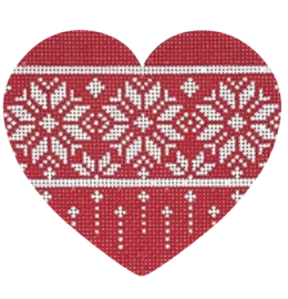 Nordic Snowflake Band Heart