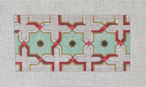 Grey/Turquoise Geometric 