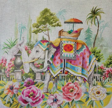 Elephant w/Roses
