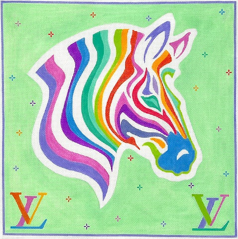 Designer Scarf Series - LV Inspired Zebra 