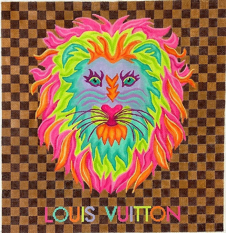Fantasy Designer Scarf Series - LV Colorful Lion