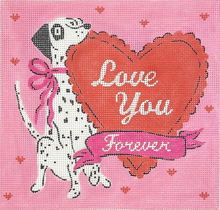 Love You Forever Dalmatian w/Heart 