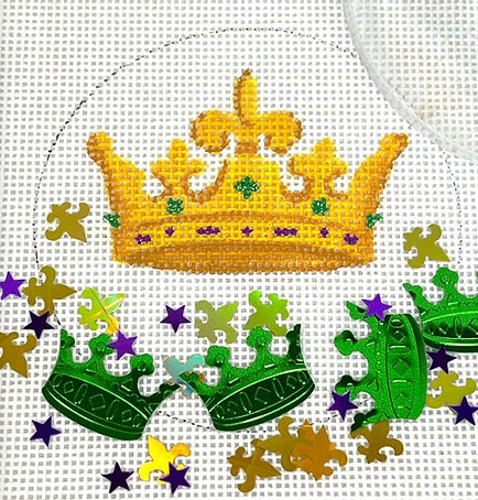 Mardi Gras Crown Ornament  