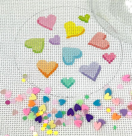 Valentines Heart Candies Ornament  