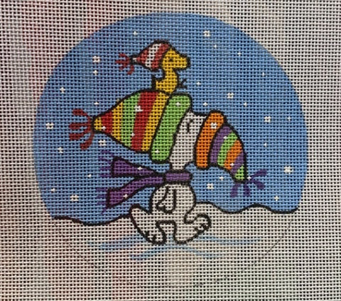 Snoopy and Woodstock in Caps