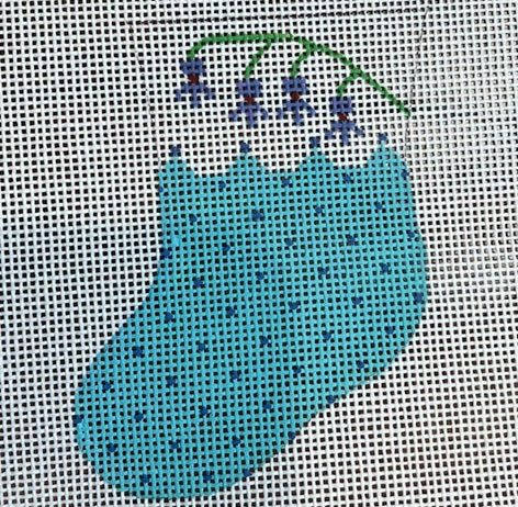 Turquoise Mini Stocking