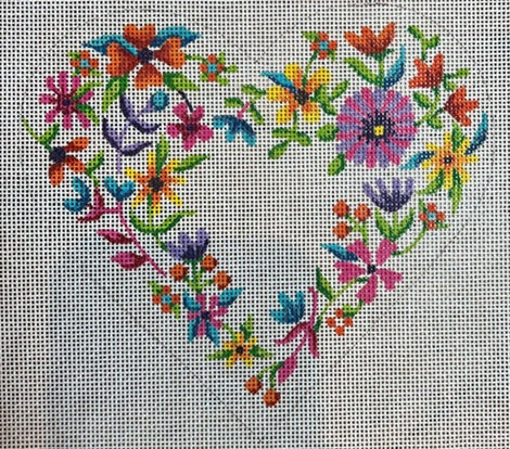 Bright Flowered Heart