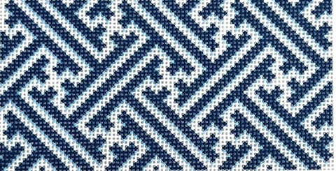 Navy Fretwork Insert