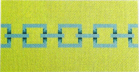 Square Link Insert Aqua/Lime