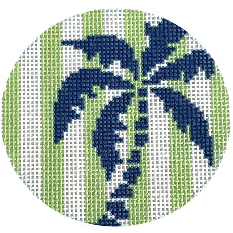 Palm Tree Stencil Round