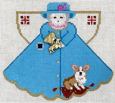 Queen and Her Corgi w/Charm
