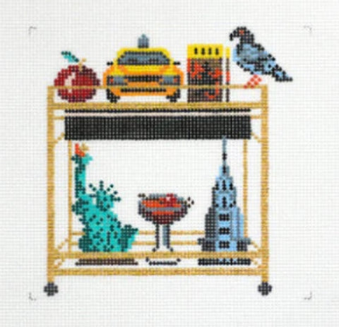 New York City Bar Cart