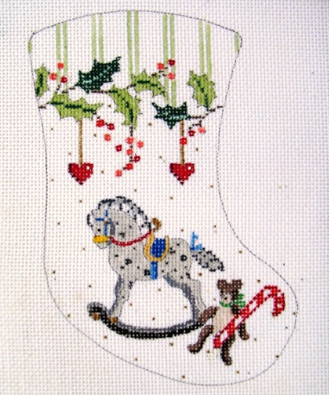 Rocking Horse/Teddy Bear/Candy Cane Mini Stocking