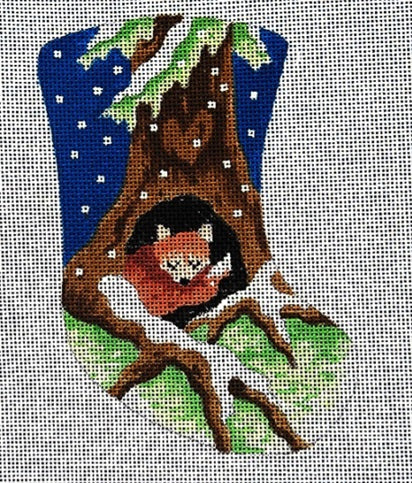 Fox Sleeping in the Woods Mini Stocking