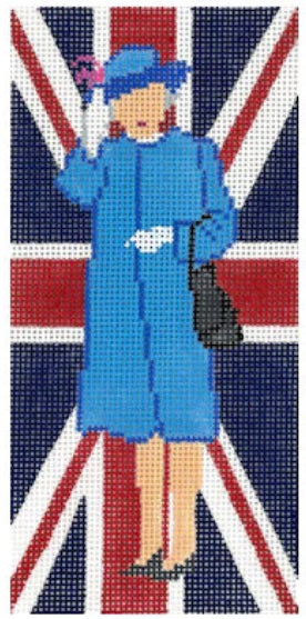 HM Elizabeth Waves on Union Flag