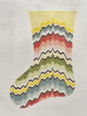 Flame Stitch Mini Stocking