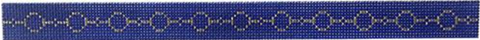 Slim Cuff - Gold Circles on Cobalt
